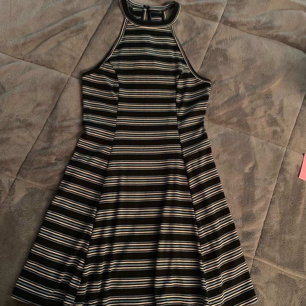 NWT Hollister stripped halter dress.